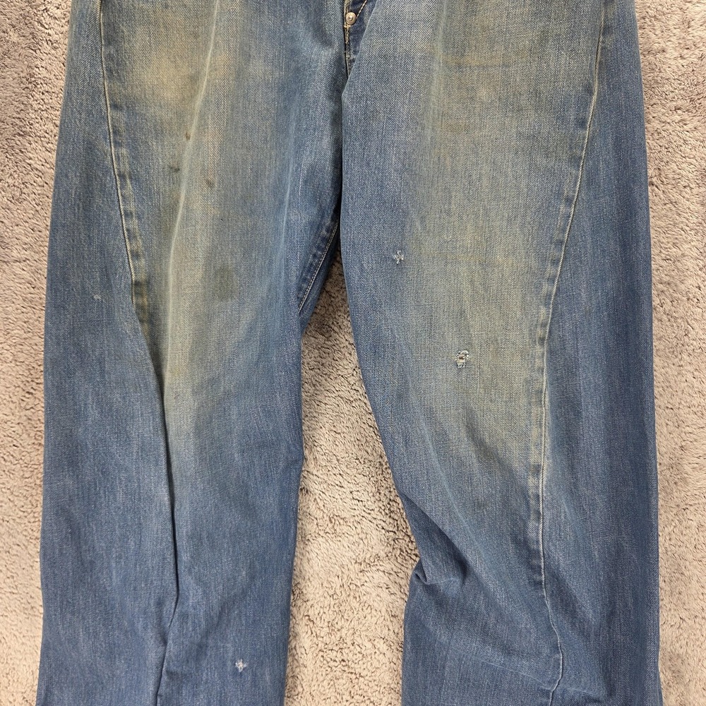 Vintage Levis Engineered Jeans Mens 36x32 Blue Twisted Buckle Back One Pocket - Picture 12 of 16